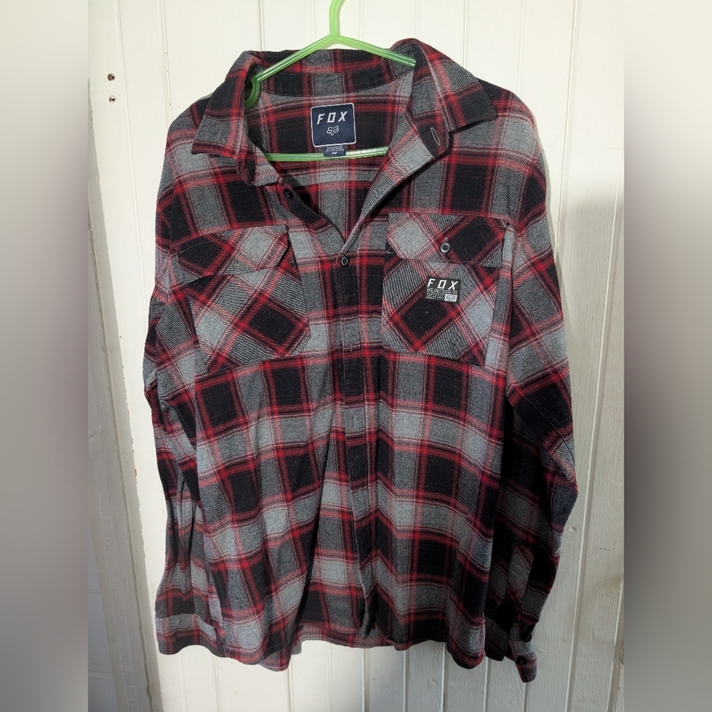 MEN'S FOX RACING PLAID SHIRT - Picture 4 of 6